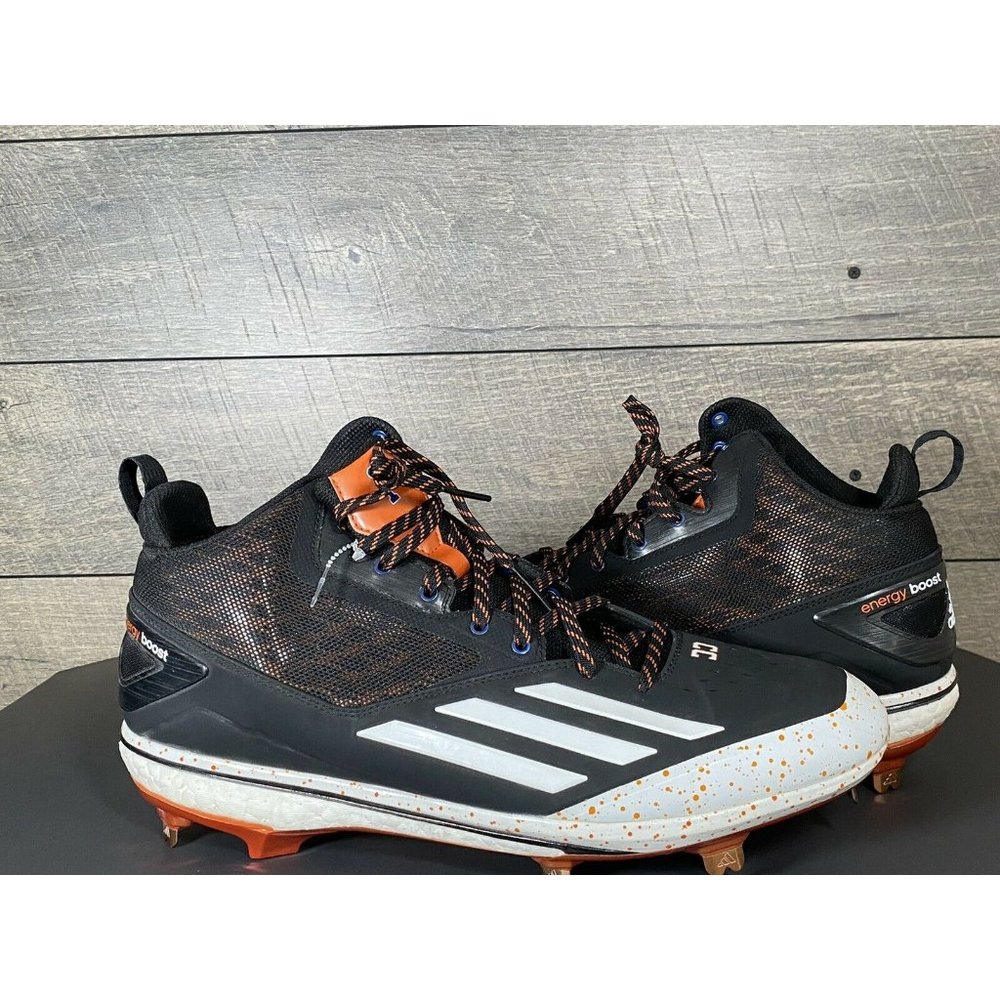 New Mens Adidas Energy Boost Mid Carlos Correa Astros Metal Baseball Cleats 13